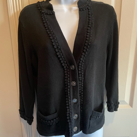 Audrey Talbot black sweater size Medium - Picture 1 of 8